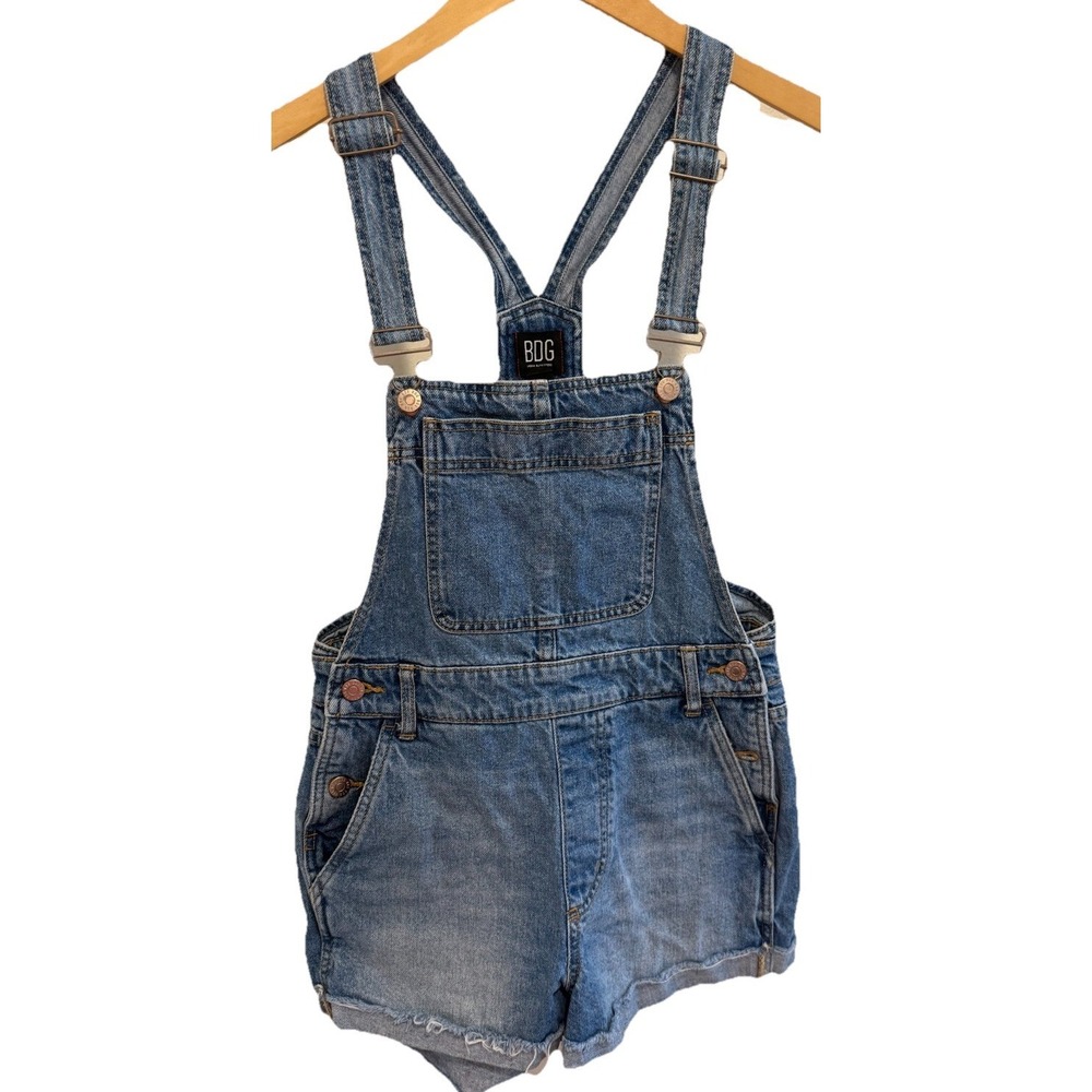 BDG Shortalls Urban Outfitters Bib Jean Shorts Denim Size S